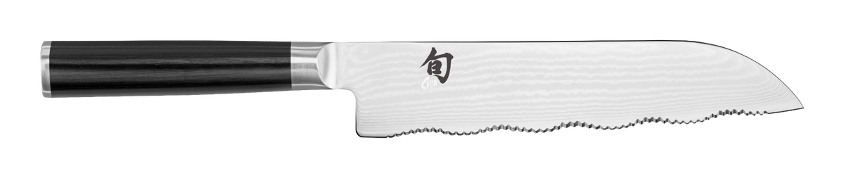 Shun Classic 7" Master Serrated Utility Knife — Ebony
