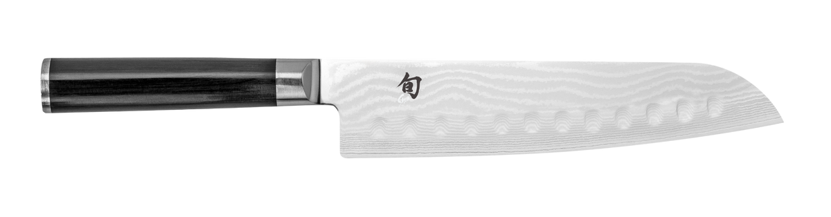 Shun Classic Blonde 8.5" Hollow Ground Santoku — Ebony