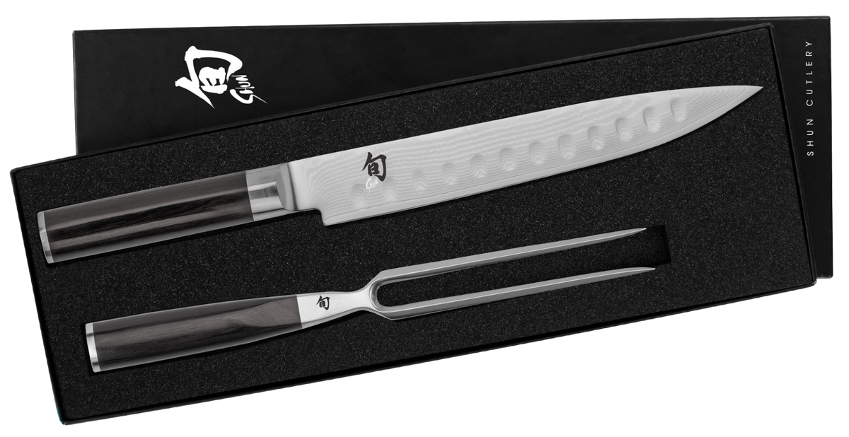Shun Classic 2-Piece Carving Set — Ebony
