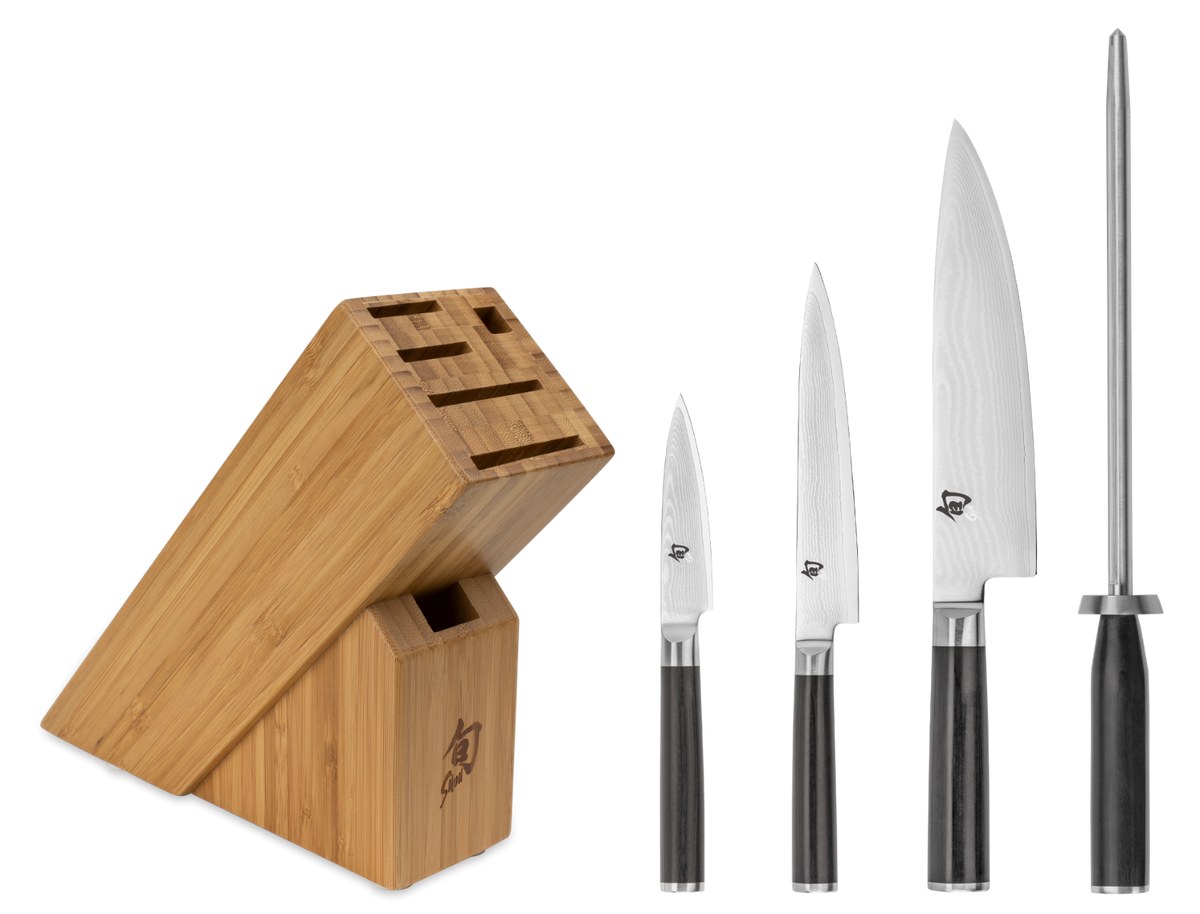 Shun Classic 5-Piece Starter Block Set — Ebony