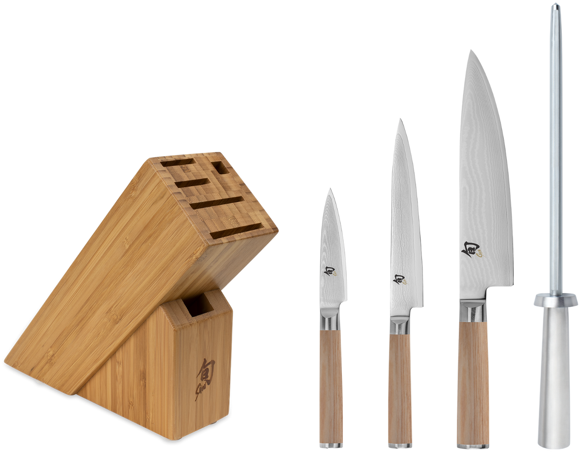 Shun Classic Blonde 5-Piece Starter Block Set — Blonde
