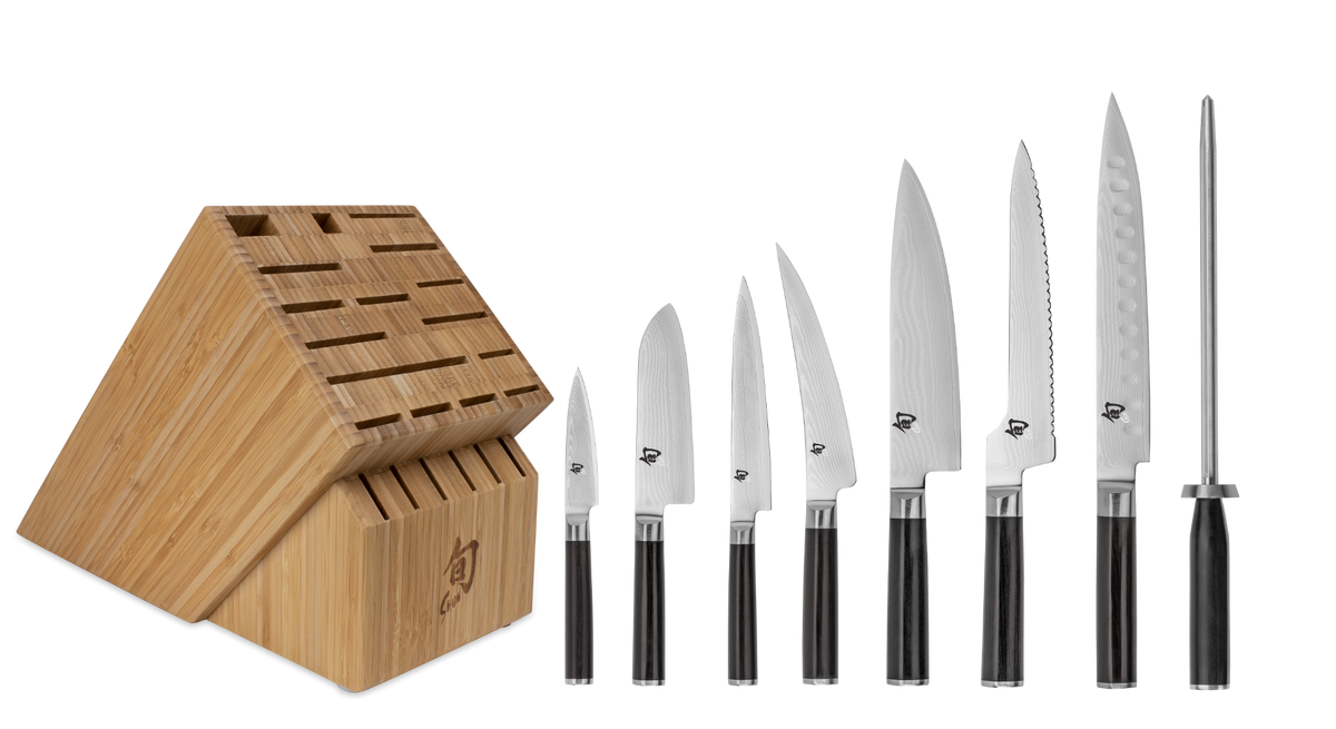 Shun Classic 9-Piece Chef's Choice Block Set — Ebony