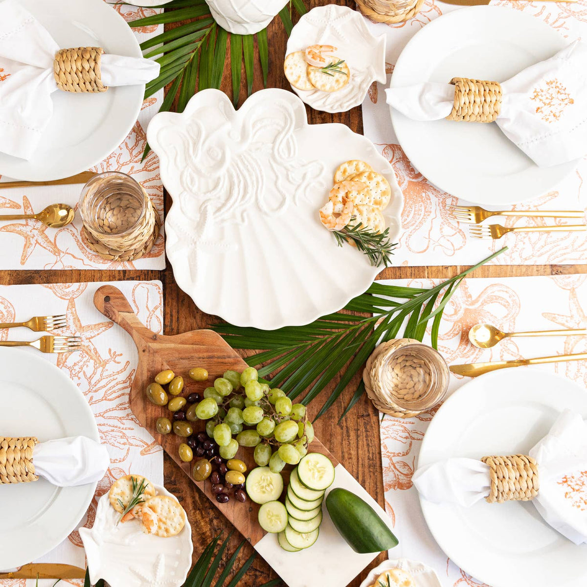 Marble & Wood Serving Board
