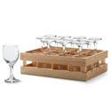 Mini Wine Glasses with Crate Set of 12 #27371