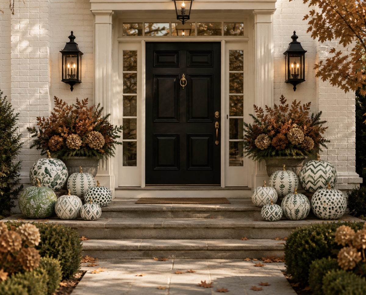 Green Garden Trellis Pumpkin