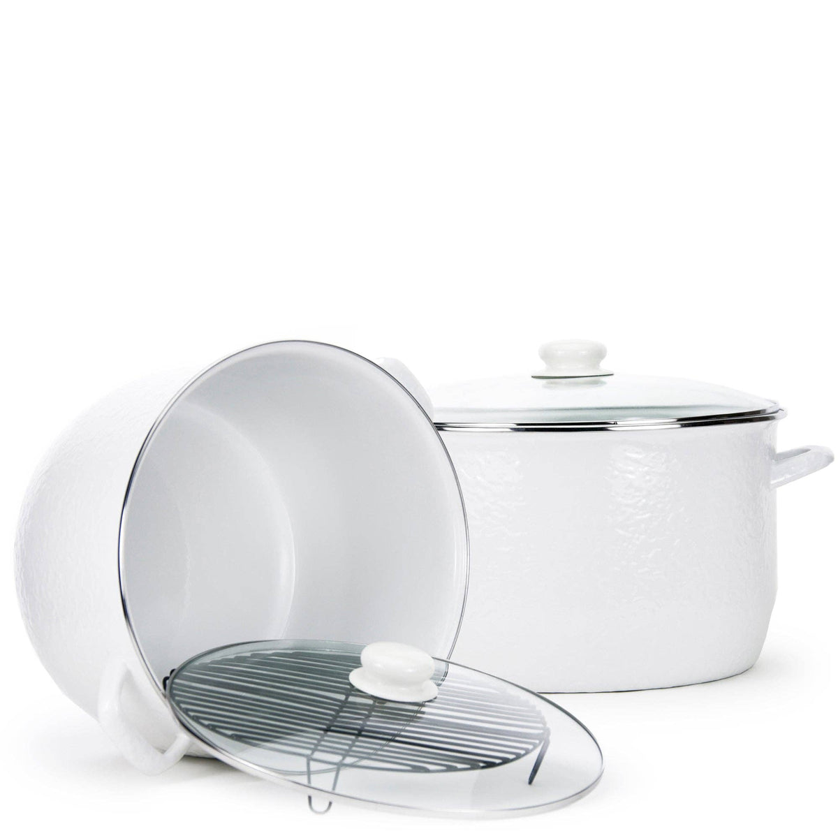 White 18qt Stock Pot