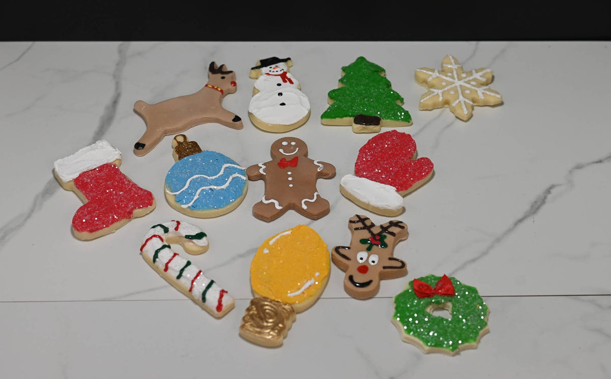 Fake Christmas Cookies - Set of 12