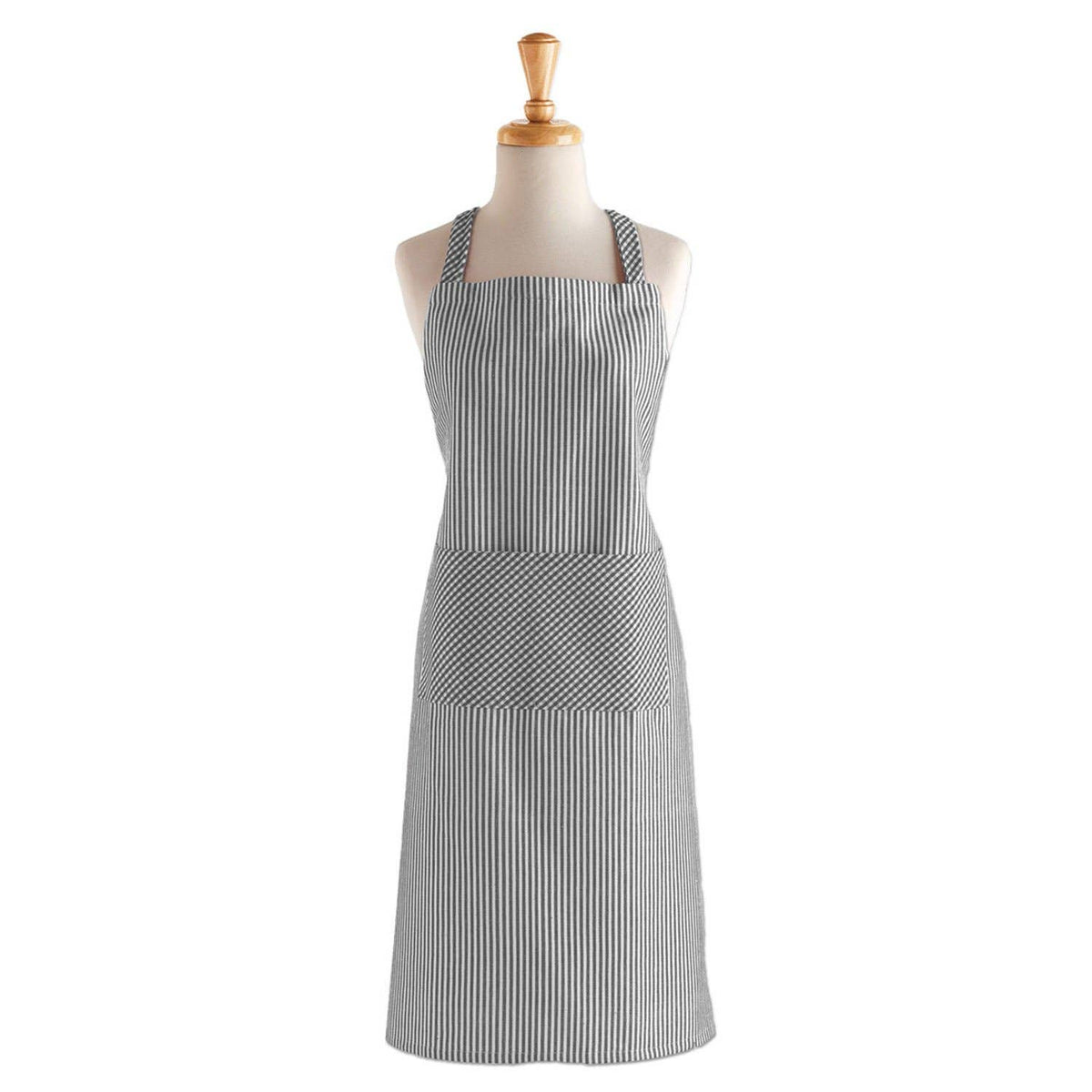 Black Chef Stripe Apron