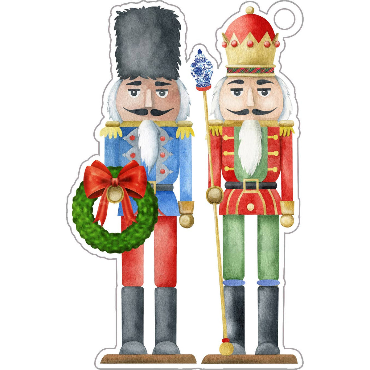 In Stock Nutcrackers Die-Cut Gift Tags