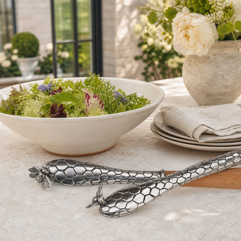 Little Bees Salad Server Set