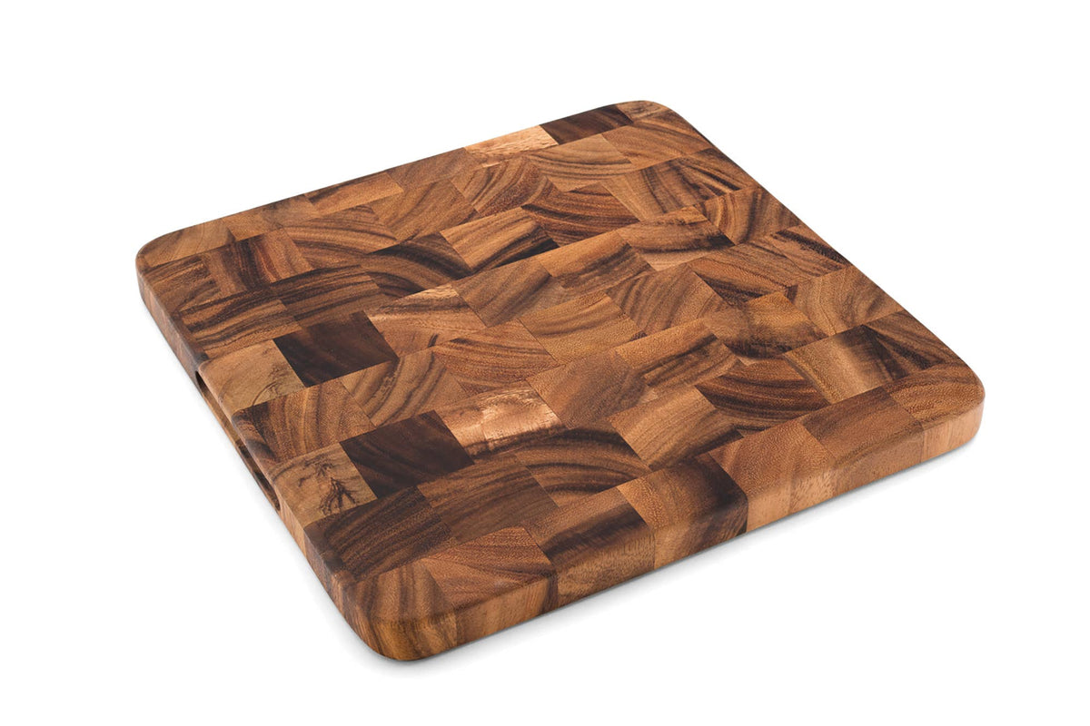 Ironwood Oslo End Grain Square Utility, Acacia Wood, 12"x12"