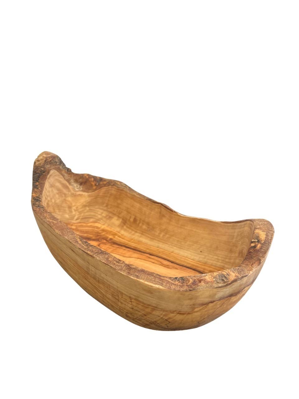 Oval Salad/Fruit Bowl 12.25”L x 6.3"W Olive Wood