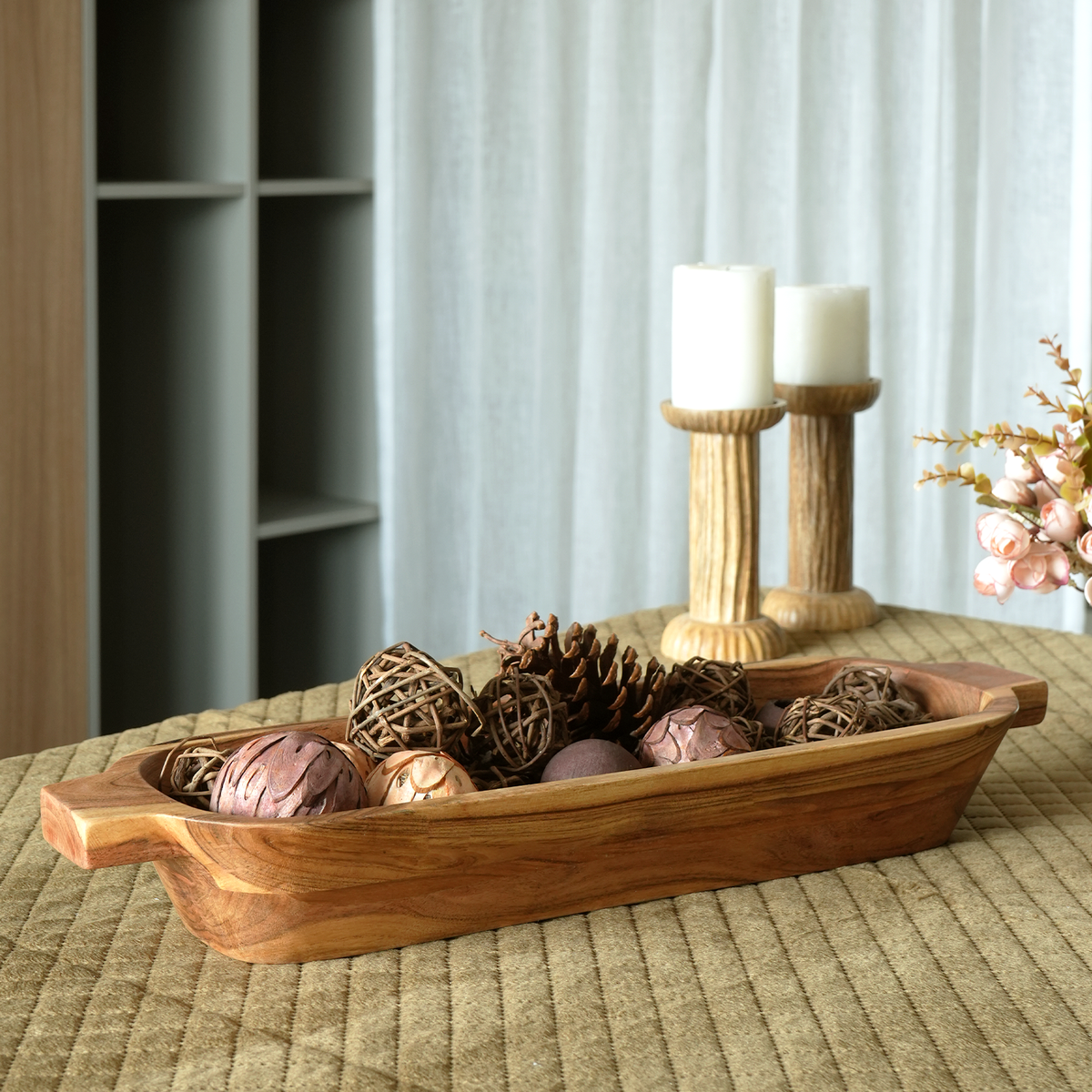 Deep Wood Serving Tray - Large