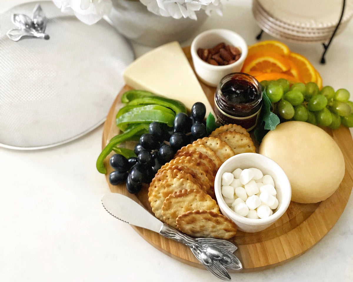 Olive 3 Piece Picnic Cheese Board / Spreader