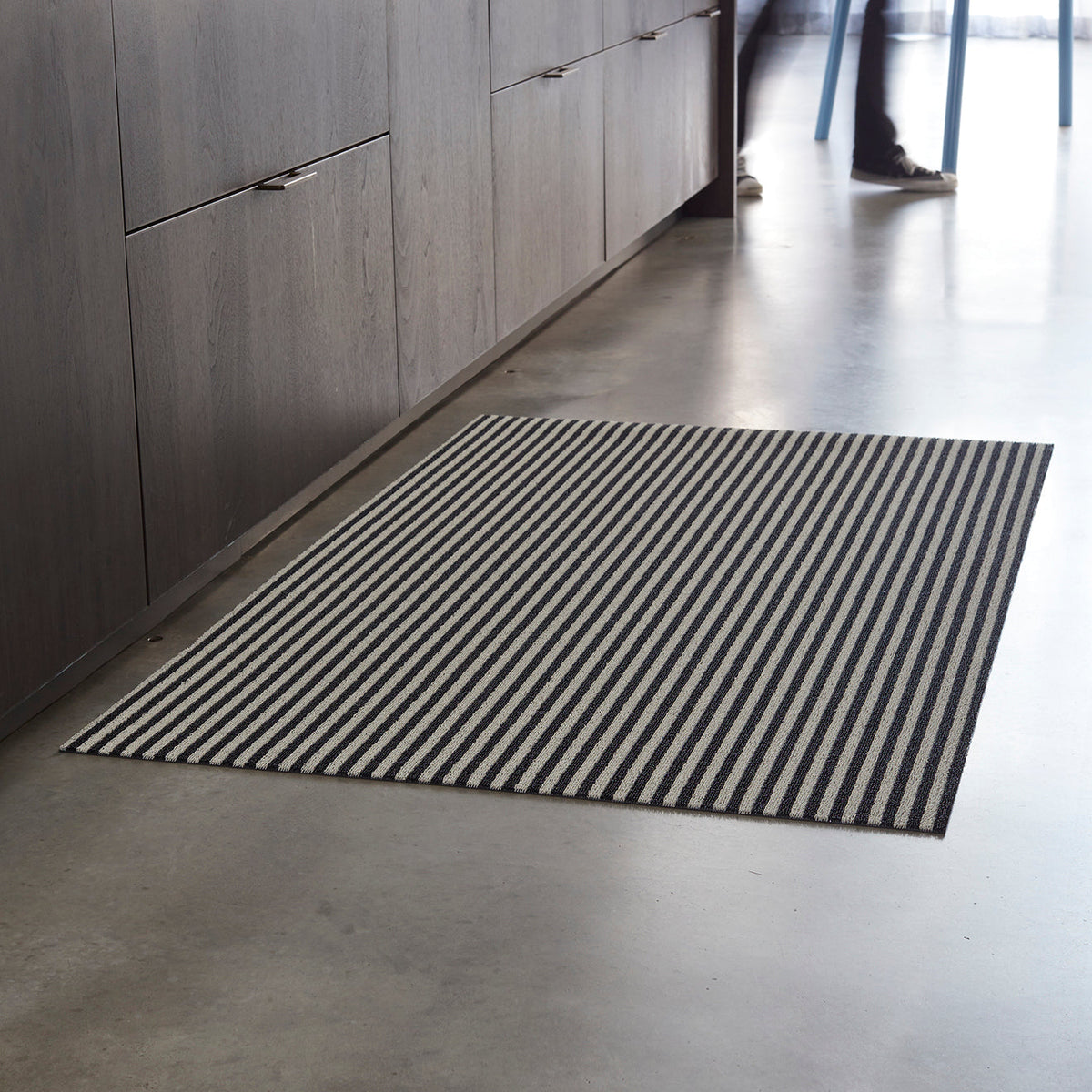 Breton Stripe Shag Mats - Tuxedo