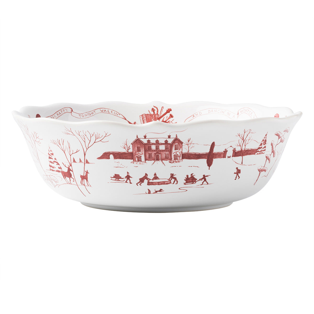 Country Estate 10" Serving Bowl Ruby