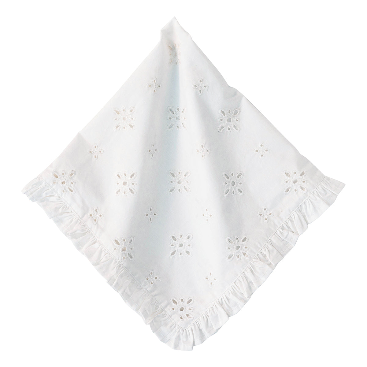 Eyelet Napkin - Individaul White