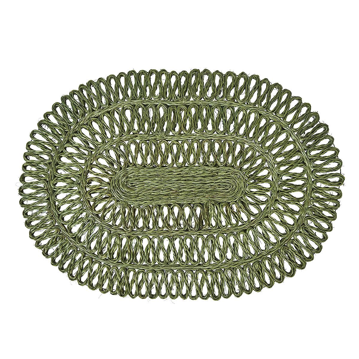 Straw Loop Oval Placemat Seagrass