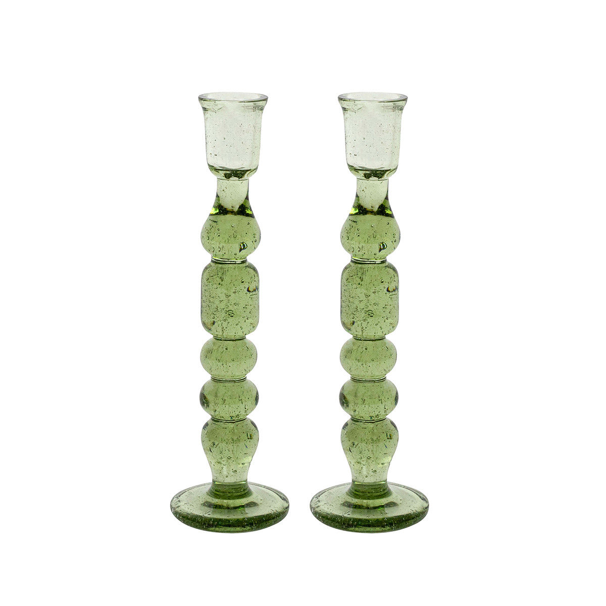 Provence 9" Candlestick Set/2 Basil
