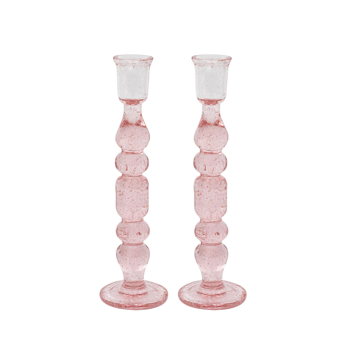 Provence 9" Candlestick Set/2 Blush