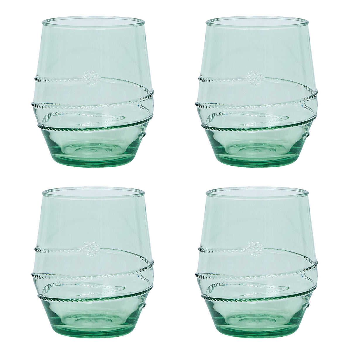 Amalia Acrylic Small Tumbler Seagrass Set / 4