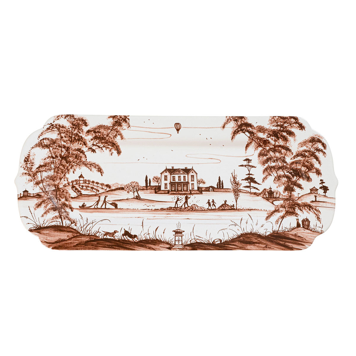 Country Estate 15" Hostess Tray Sepia