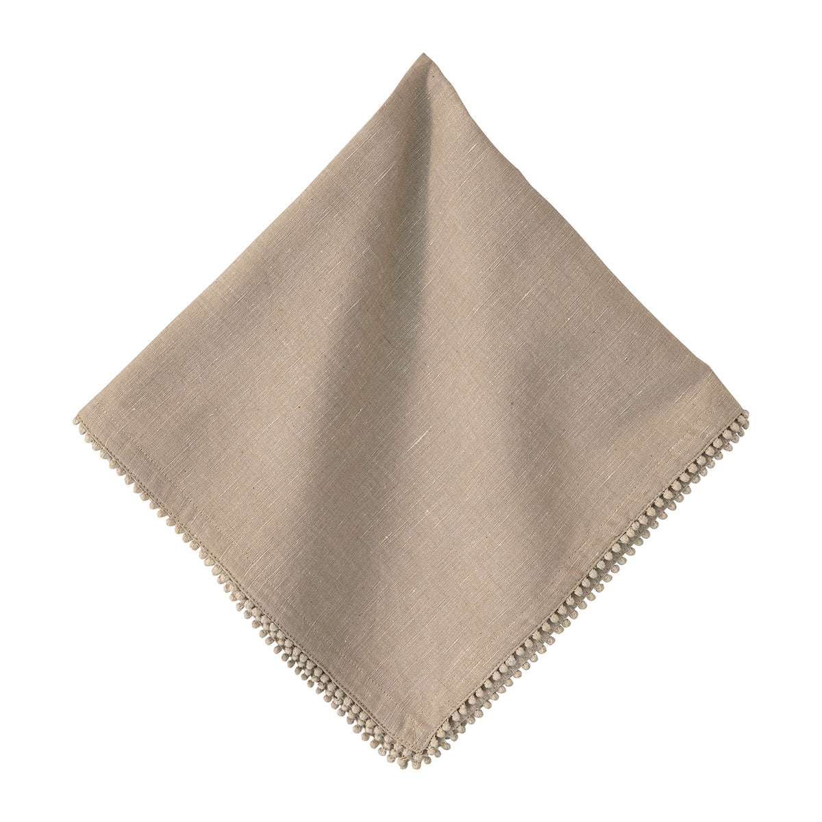 Berry Trim Napkin Flax Single