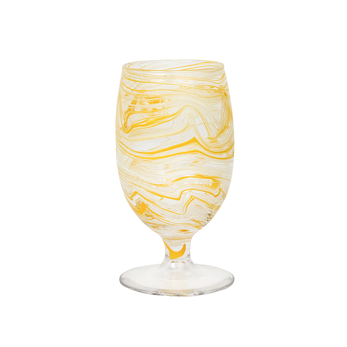 Puro Marbled Goblet Yellow
