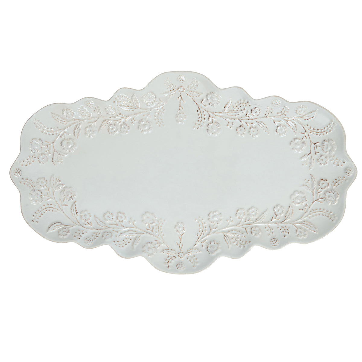 Berry & Thread Thistle 16" Tray Whitewash