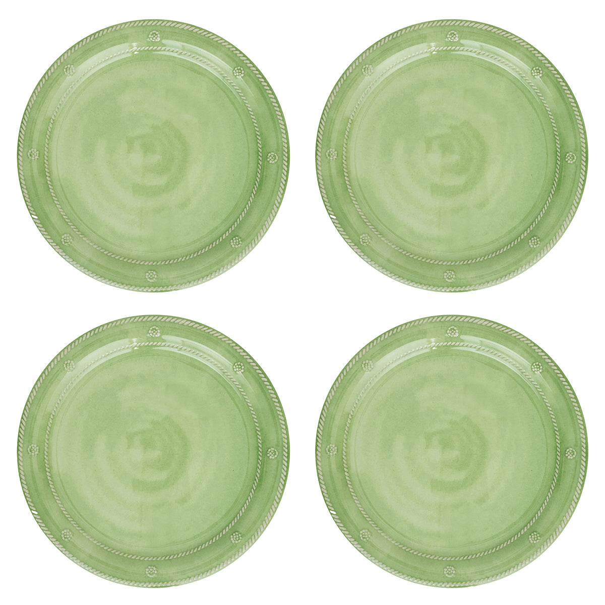 Berry & Thread Melamine Dinner Plate Set/4 - Seagrass