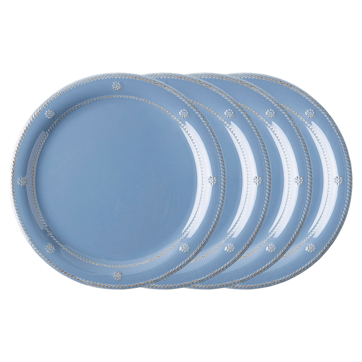 Berry & Thread Melamine Dinner Plate Set/4 - Ocean