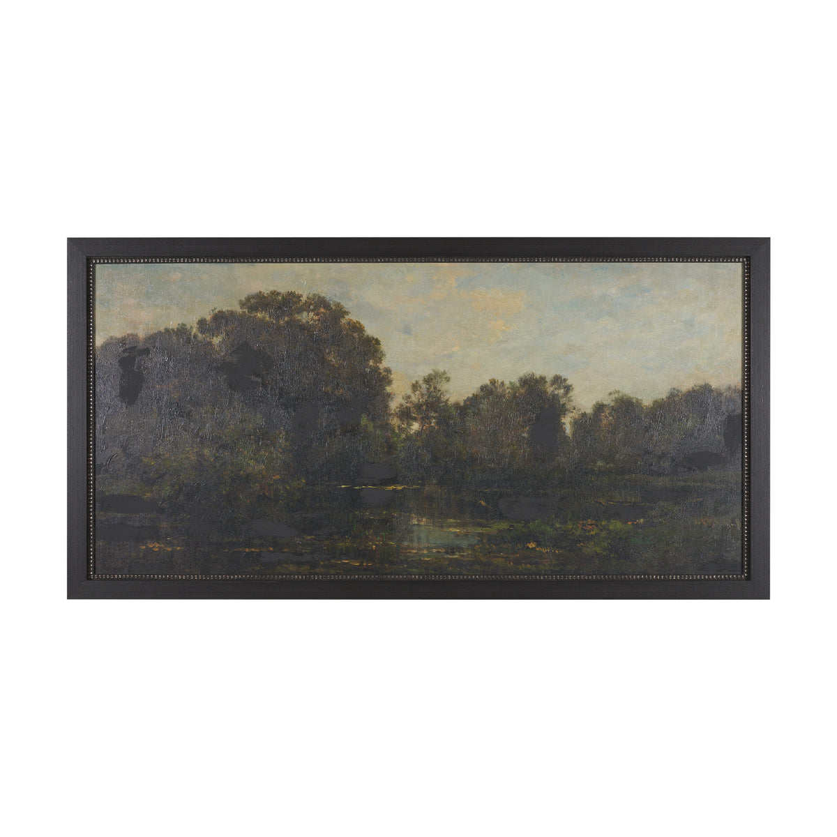 Landscape with Ducks by Charles-Francois Daubigny Textured