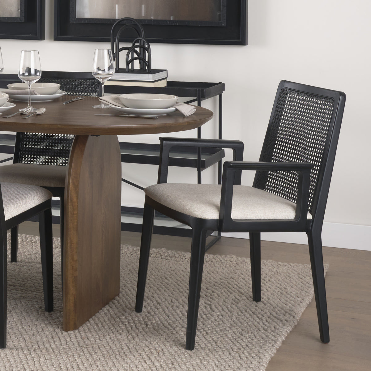 Chene Blanc Arm Dining Chair