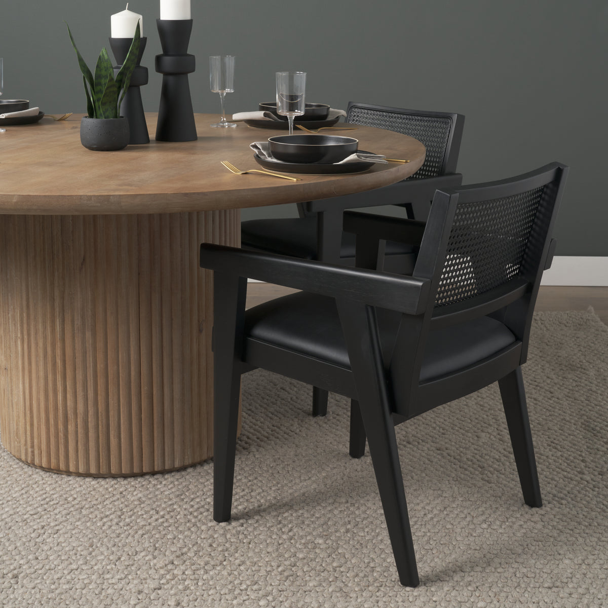 Wild Olive Arm Dining Chair
