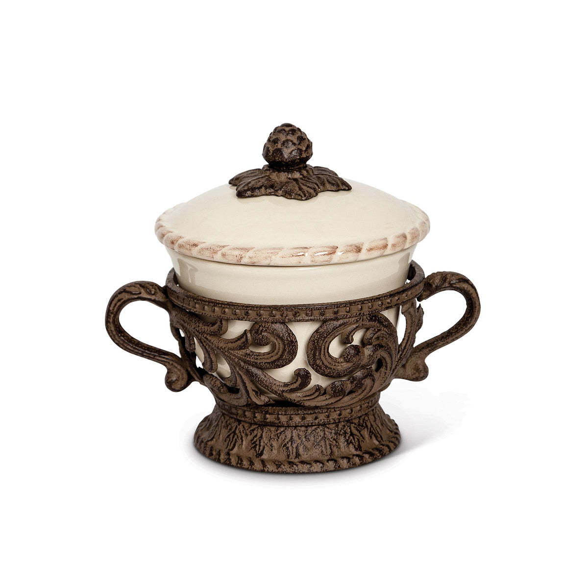 Belle Rive Stoneware Covered Bowl