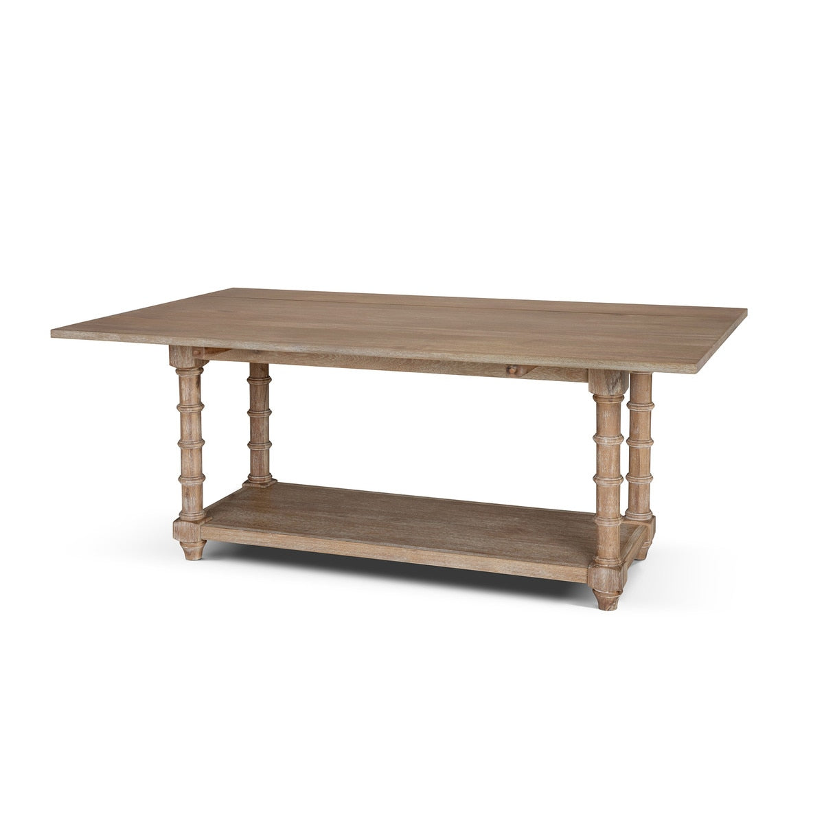 Daufuskie Drop Leaf Table, Driftwood