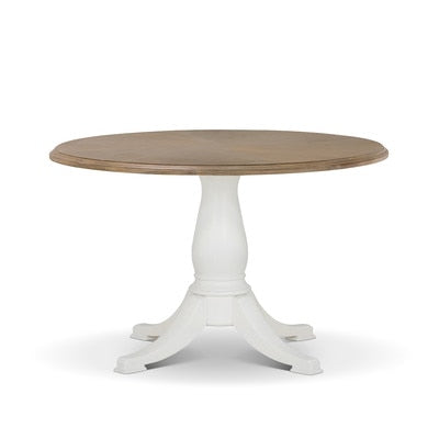 Avondale Round Dining Table, Whitewash