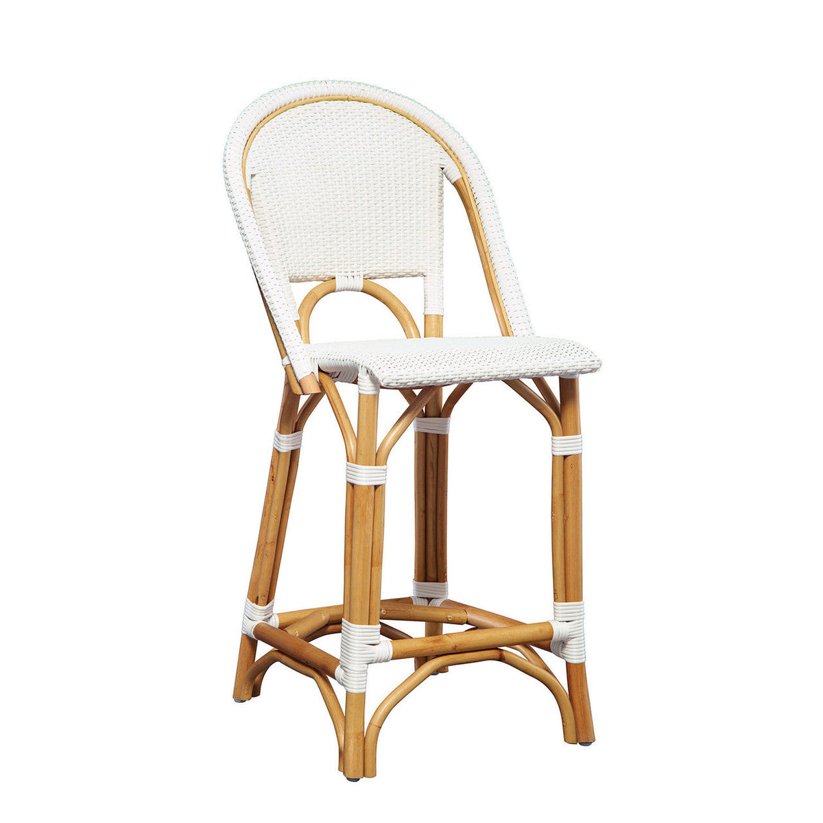 Pascale White Bar Stool