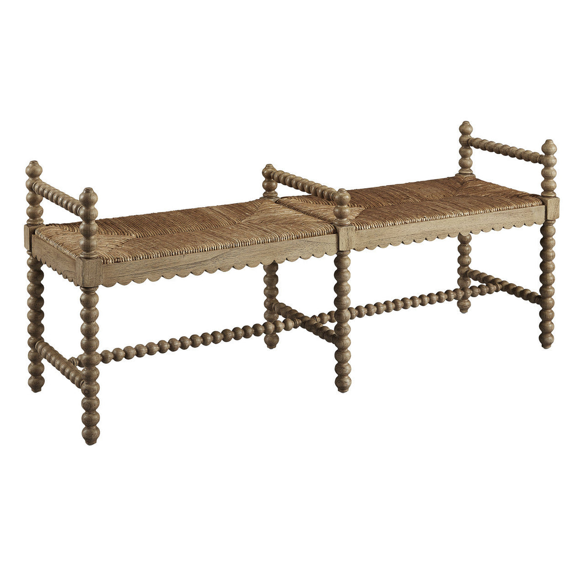 Cypress Bench — Weathered Wood