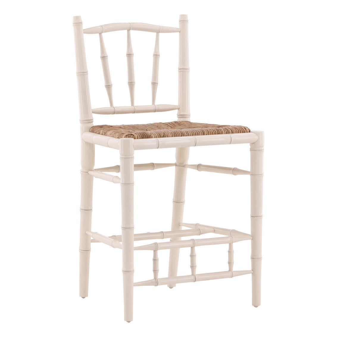 Sullivan Bamboo Counter Stool — Cream