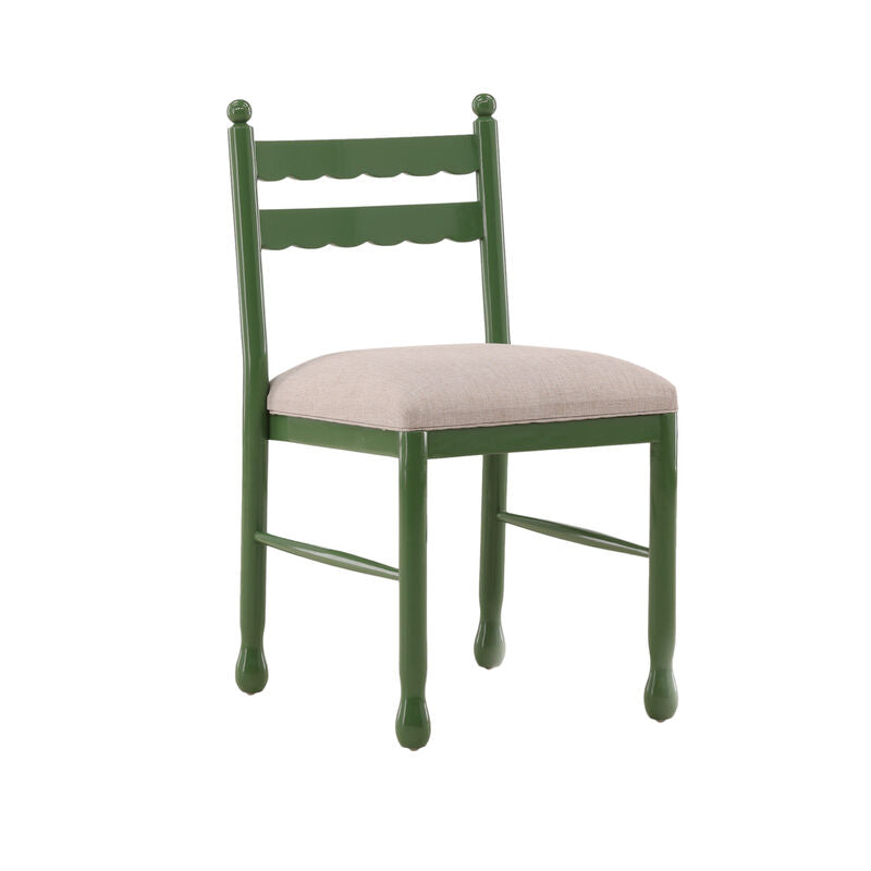 Leontine Green Side Chair