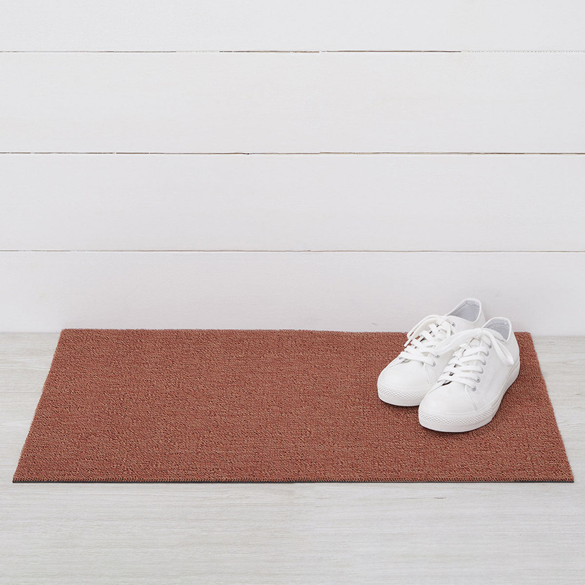 Heathered Shag Mats - Burnt Coral