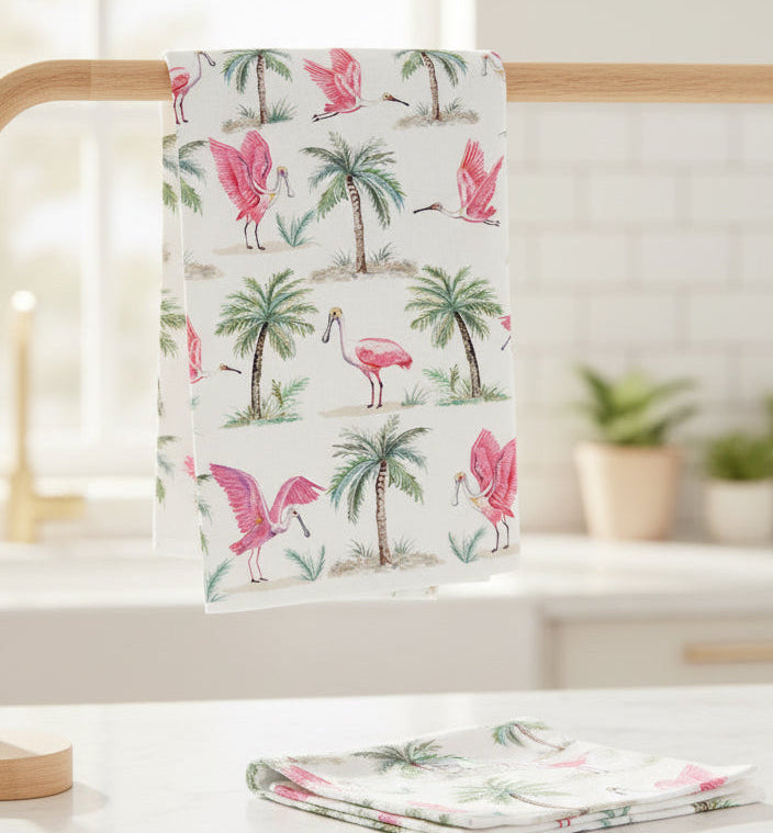 Roseate Spoonbill Tea Towel — photo 1