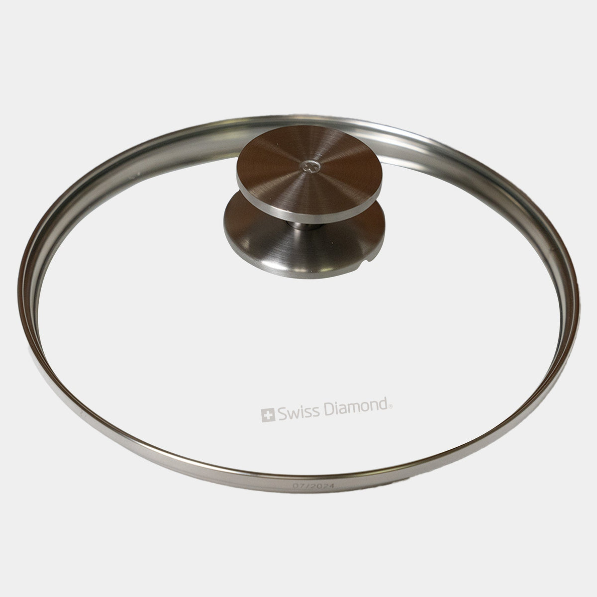 Swiss Diamond CXD Tempered Glass Lid with Stainless Steel Knob — 8"
