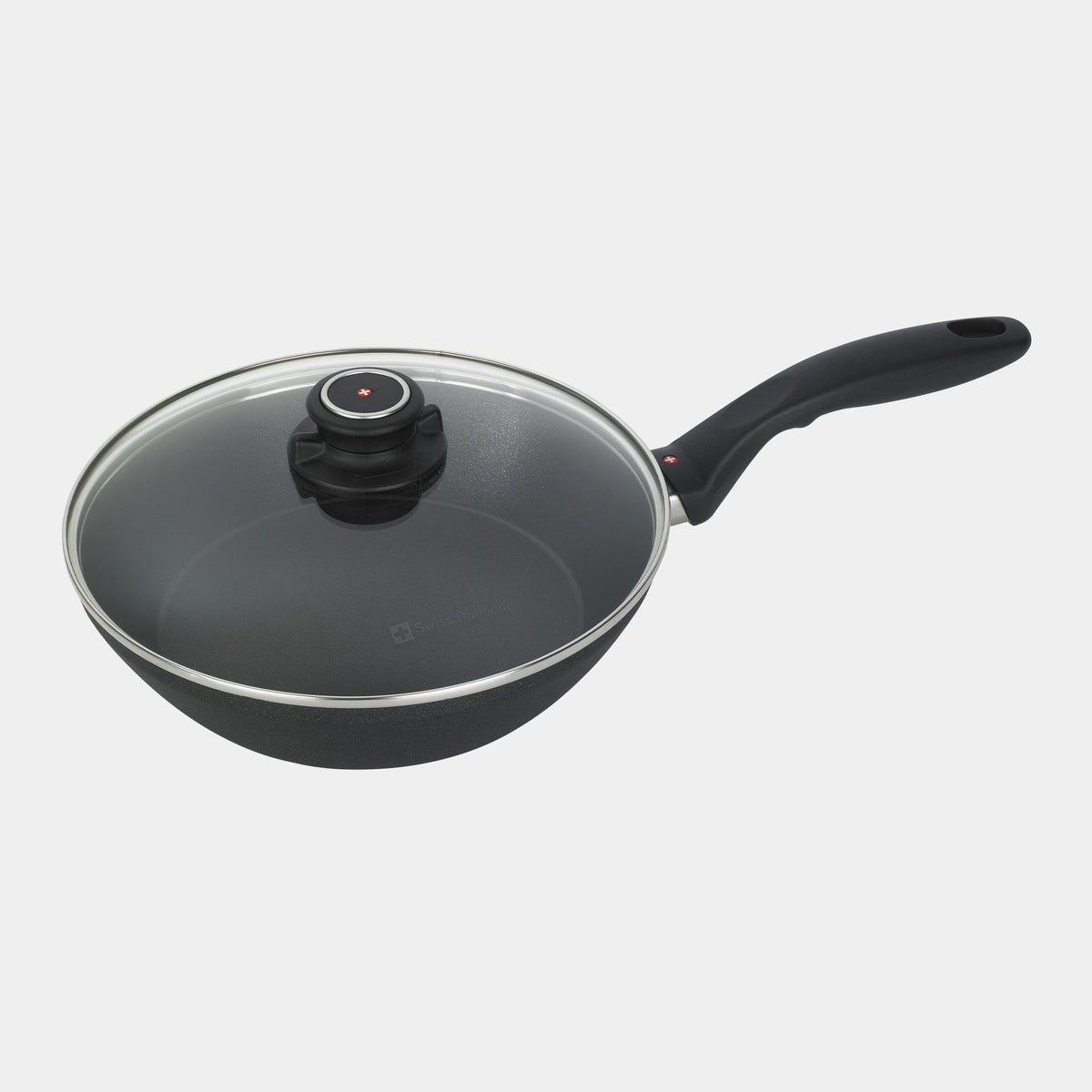 Swiss Diamond XD Nonstick Stir-Fry Pan with Glass Lid - Induction — 9.5"