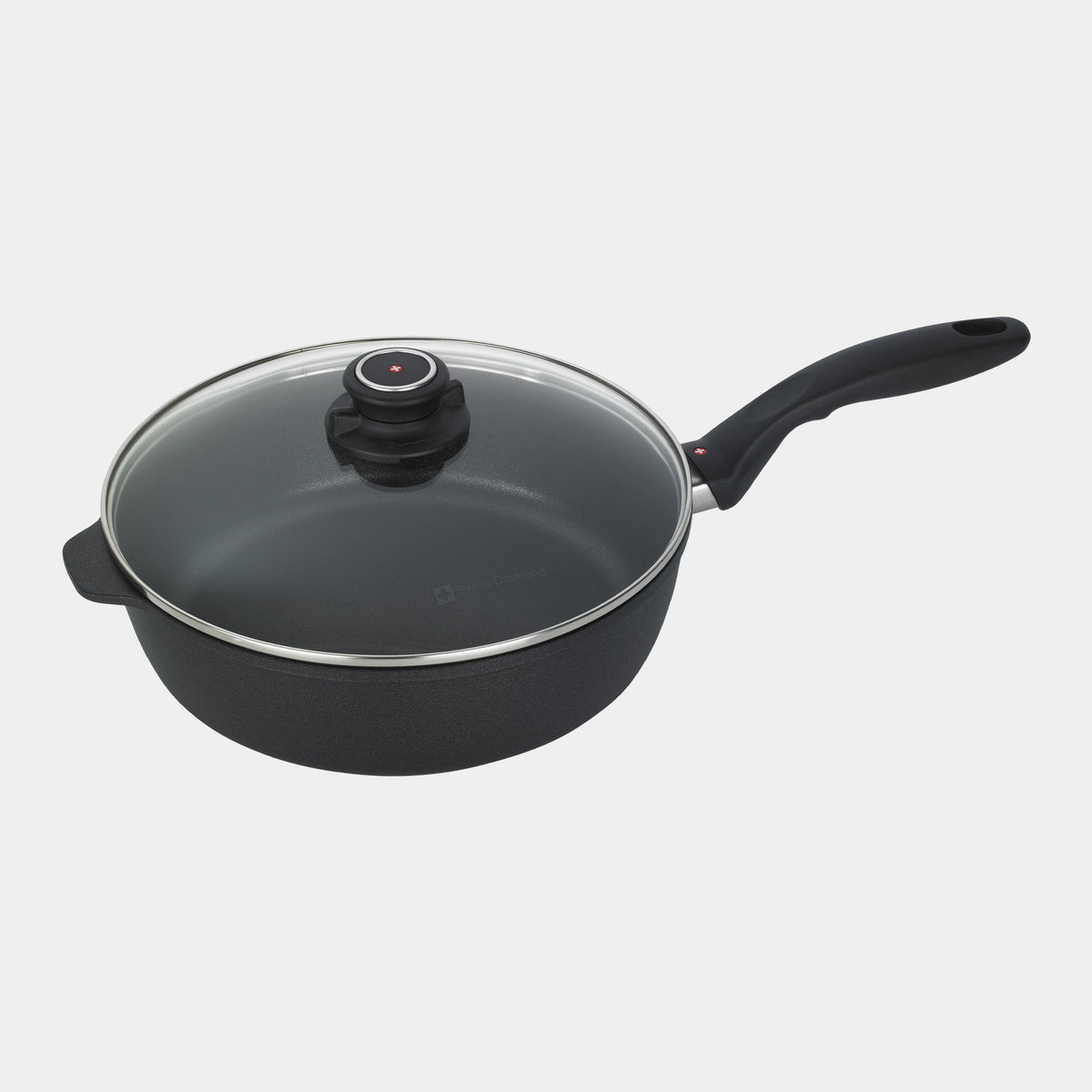 Swiss Diamond XD Nonstick Saute Pan with Glass Lid - Induction — 3.8 qt