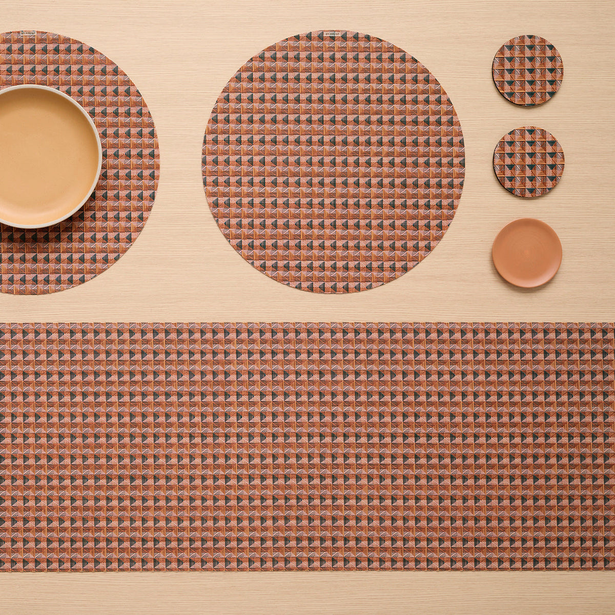 Crane Placemats - Raspberry
