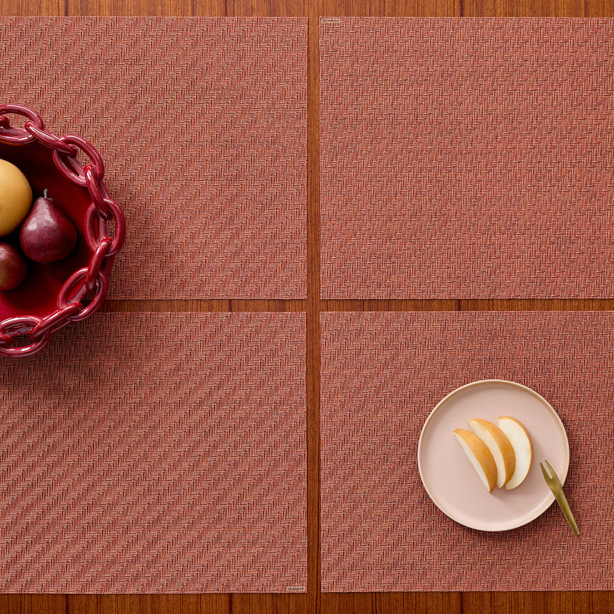 Foxtail Placemats - Raspberry