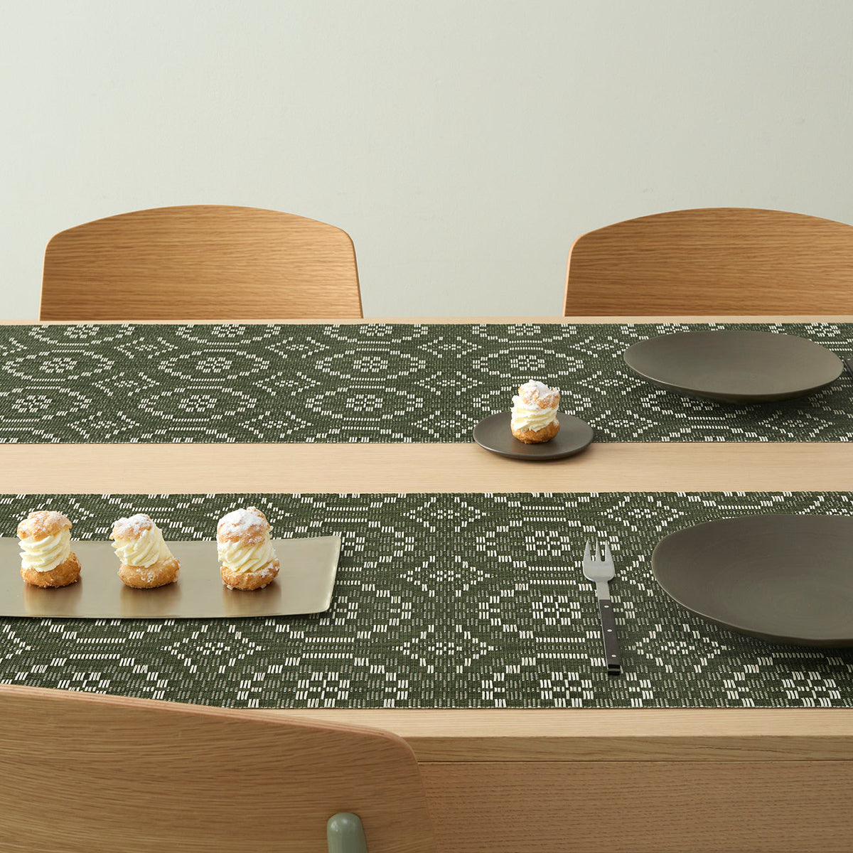 Overshot Table Runners - Thyme