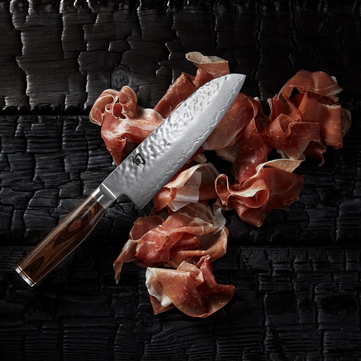 Shun Premier Blonde 7" Santoku — Walnut